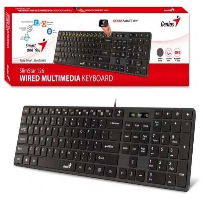 Teclado Usb Genius Slimstar 126