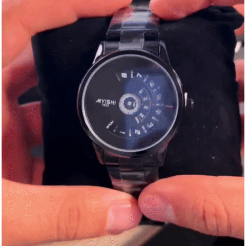 Reloj Aiyishi 360° Metalico Negro