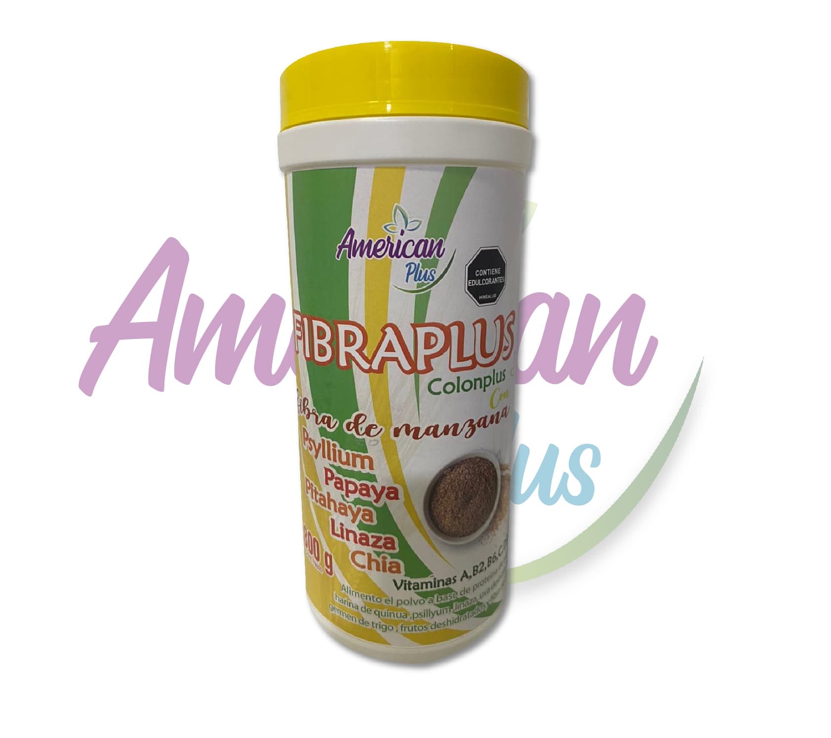 Fibra plus con psyllum y fibra de manzan