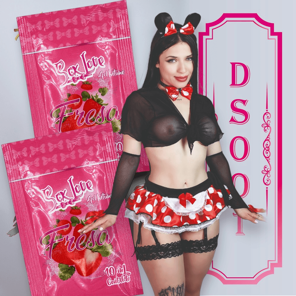 Disfraz Mini + 02 Sck Sachet Fresa