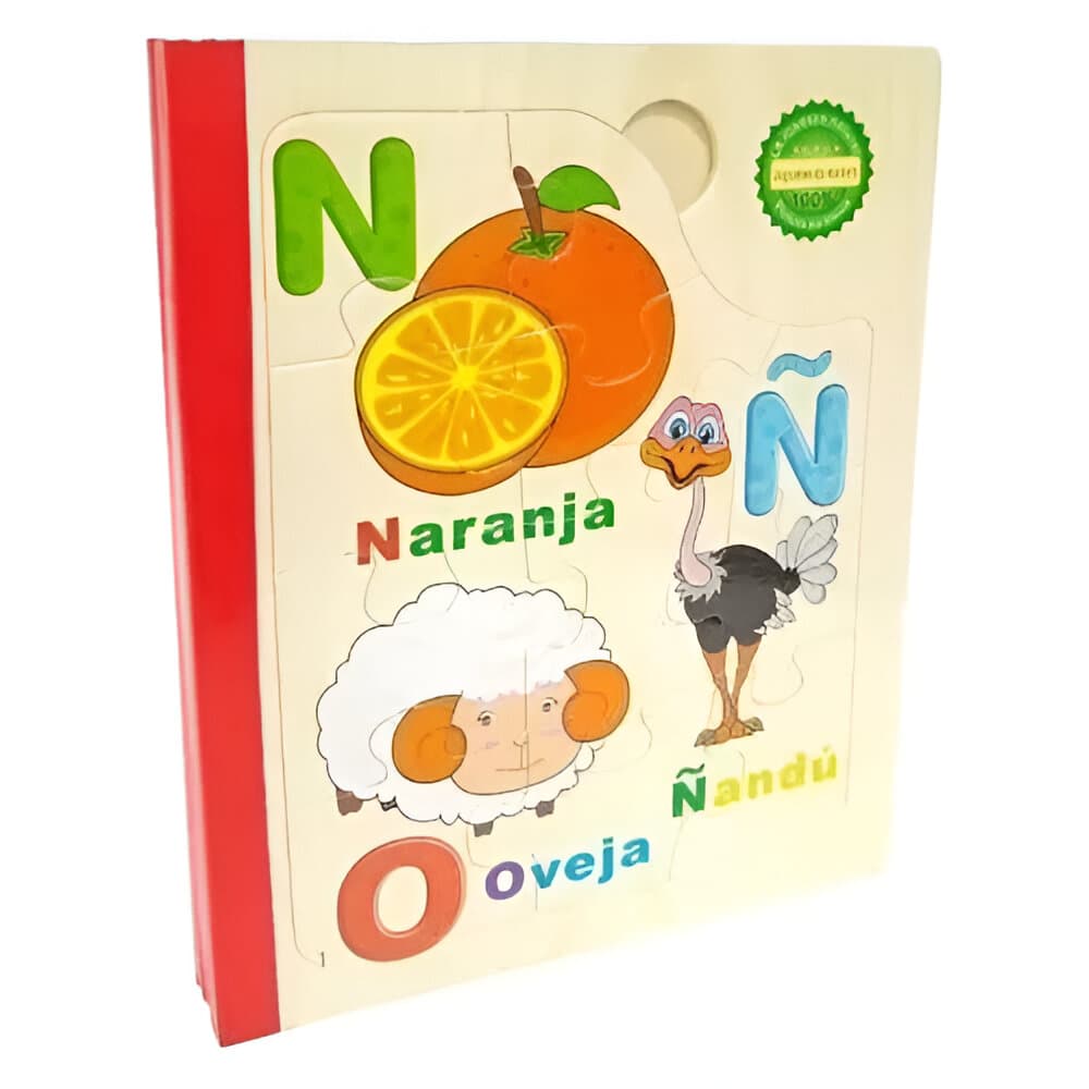 Libro Rompecabezas Didactico Madera Jugu