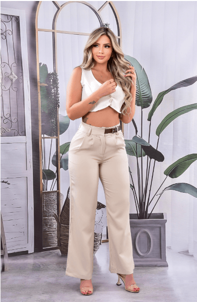 Pantalón Para Dama Con Cinturón