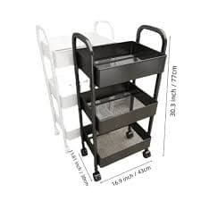 Carrito multifuncional metálico 3 nivele