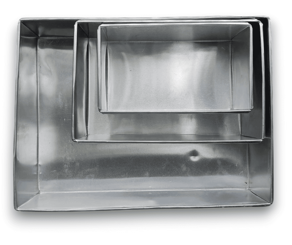 MOLDE RECTANGULAR X 3 UNIDADES