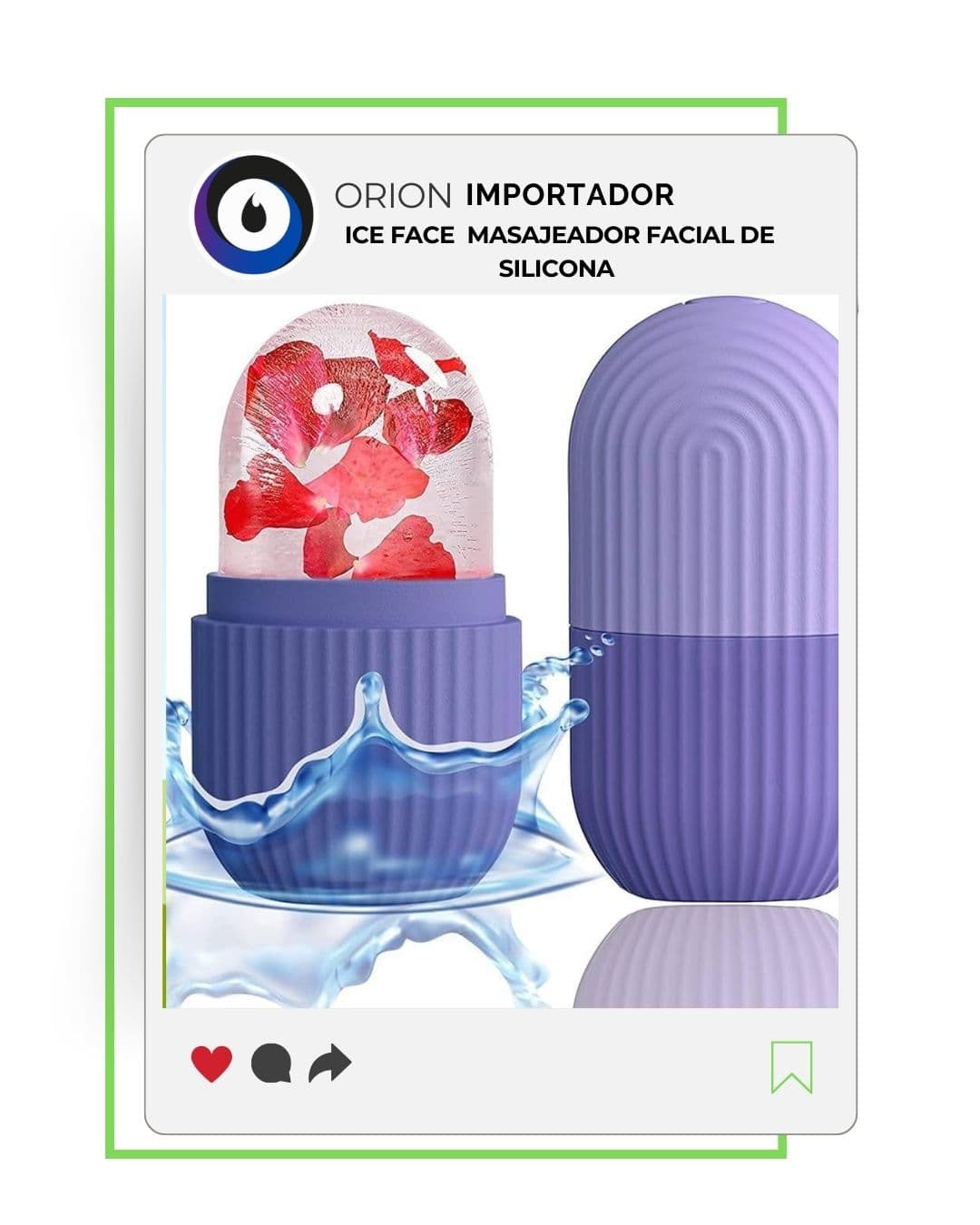 MASAJEADOR FACIAL DE SILICONA ICE FACE