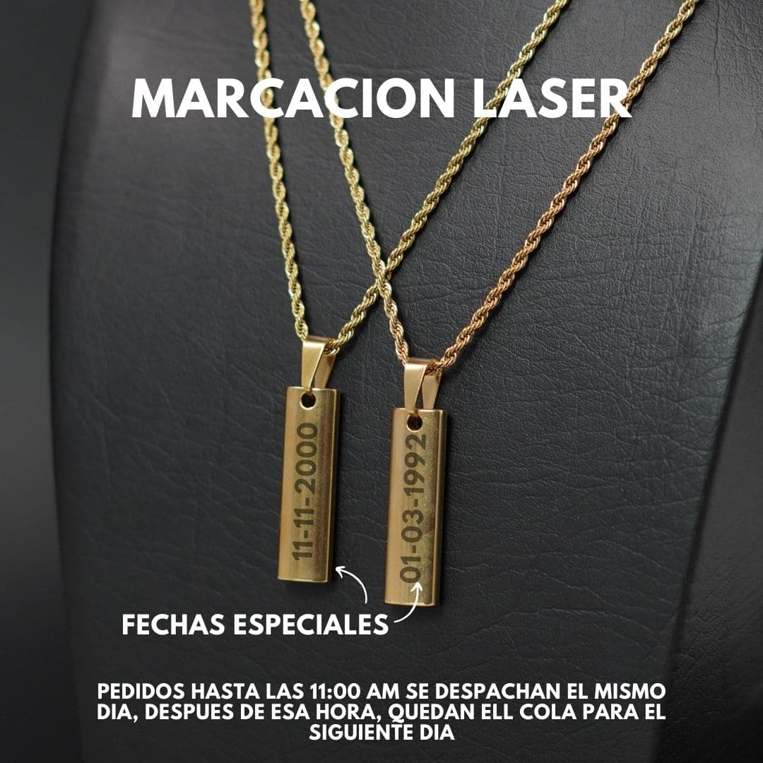 CADENA CON LINGOTE PERSONALIZADO