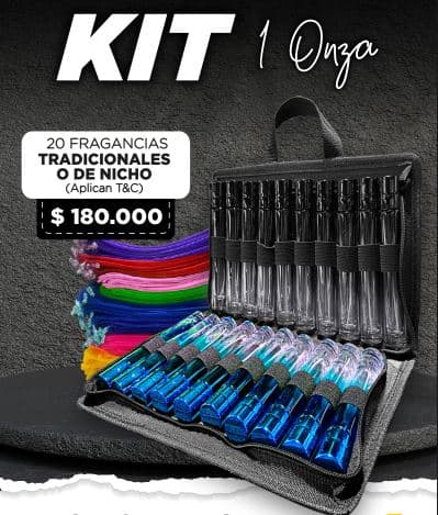 KIT 1 onza 20 envases tipo cilindros