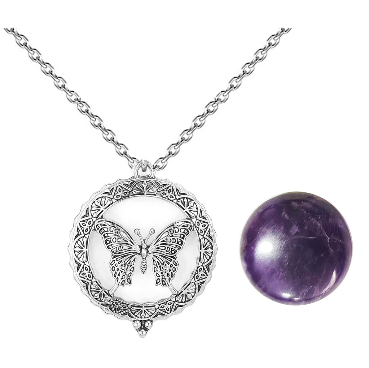 Collar Llamador De Angel Mariposa Protec