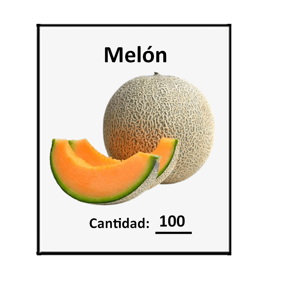 50 Semillas De Fruta Melón Para Maceta