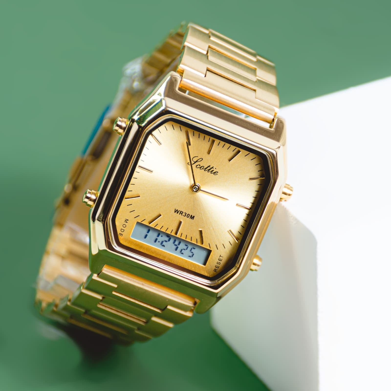Reloj Scottie 1220 Doble Hora tipo Casio