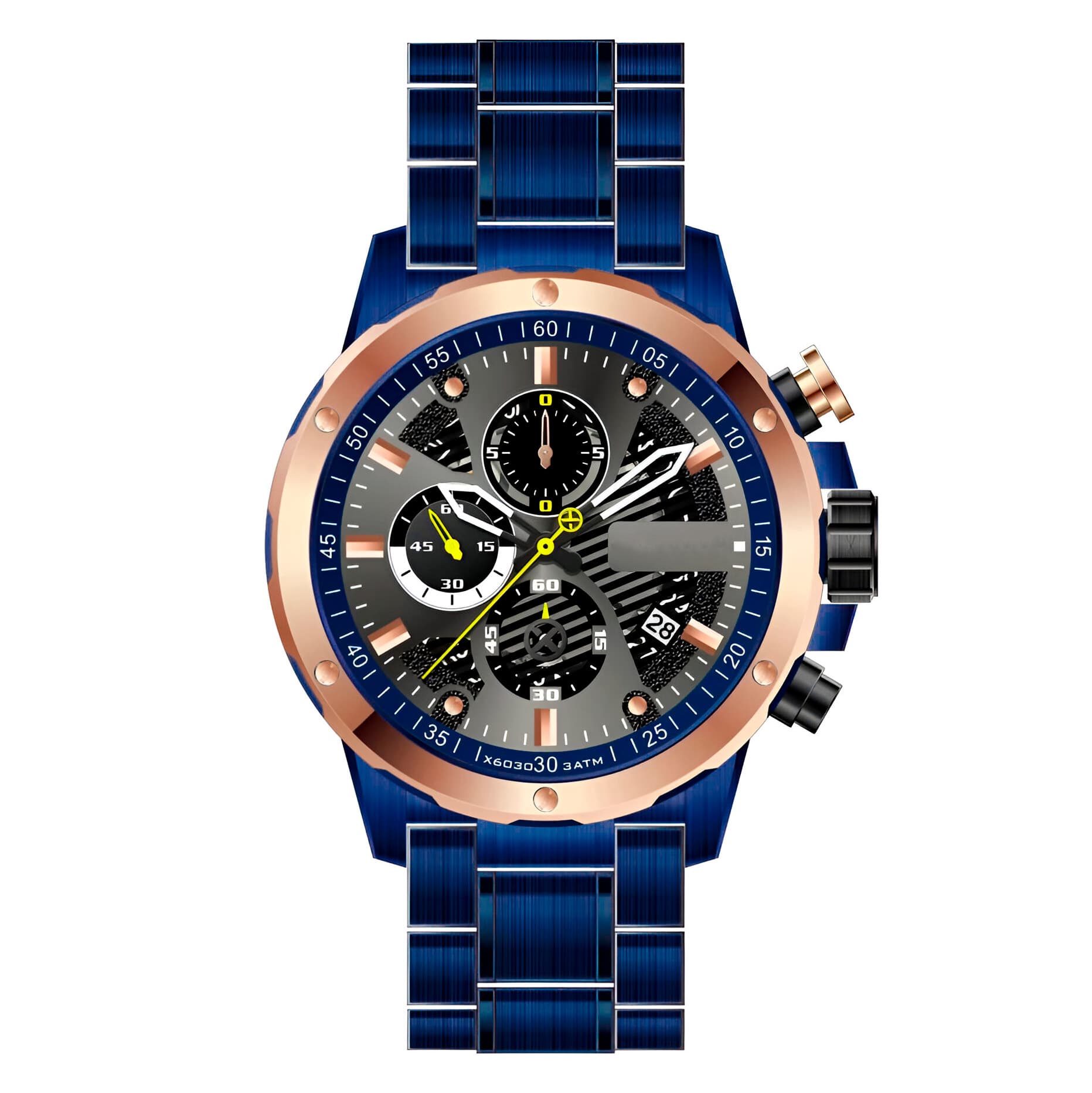 Reloj G-force H3678g Cronografo Funciona
