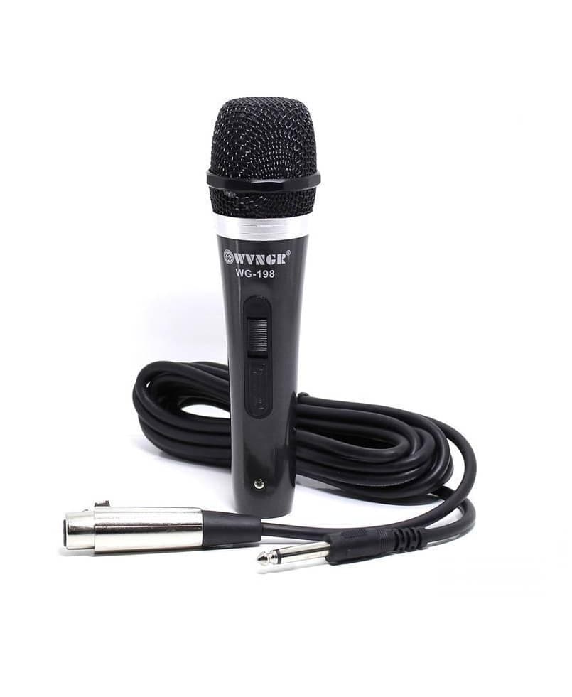 MICRÓFONO ALAMBRICO WG-198 CON BOTON