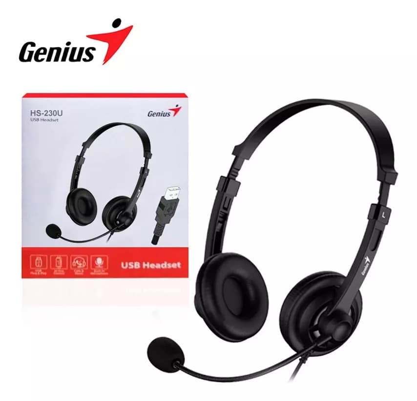 Diadema Alambrica  Genius HS-230U USB