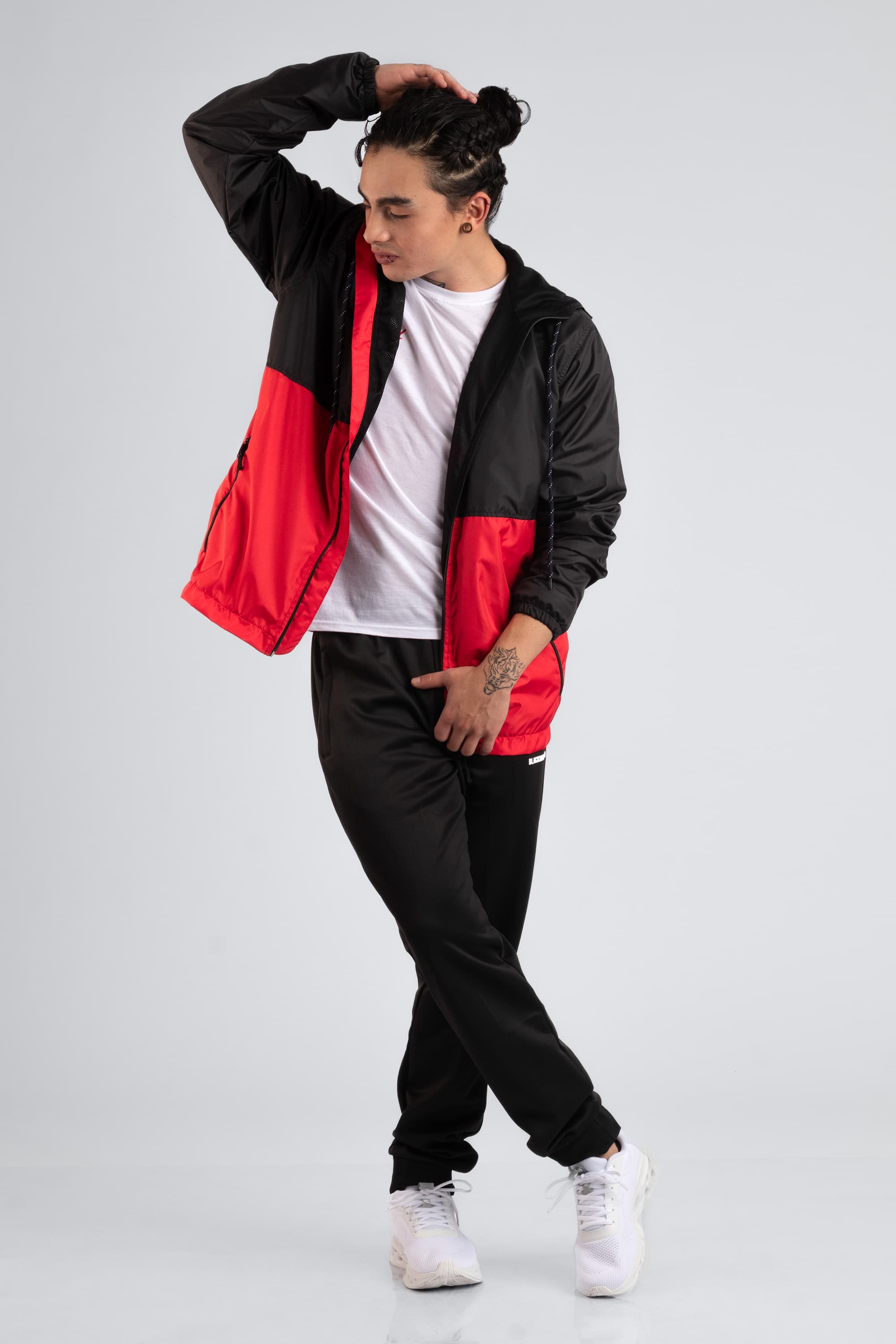 Chaqueta Rompevientos Forrada Hombre Neg
