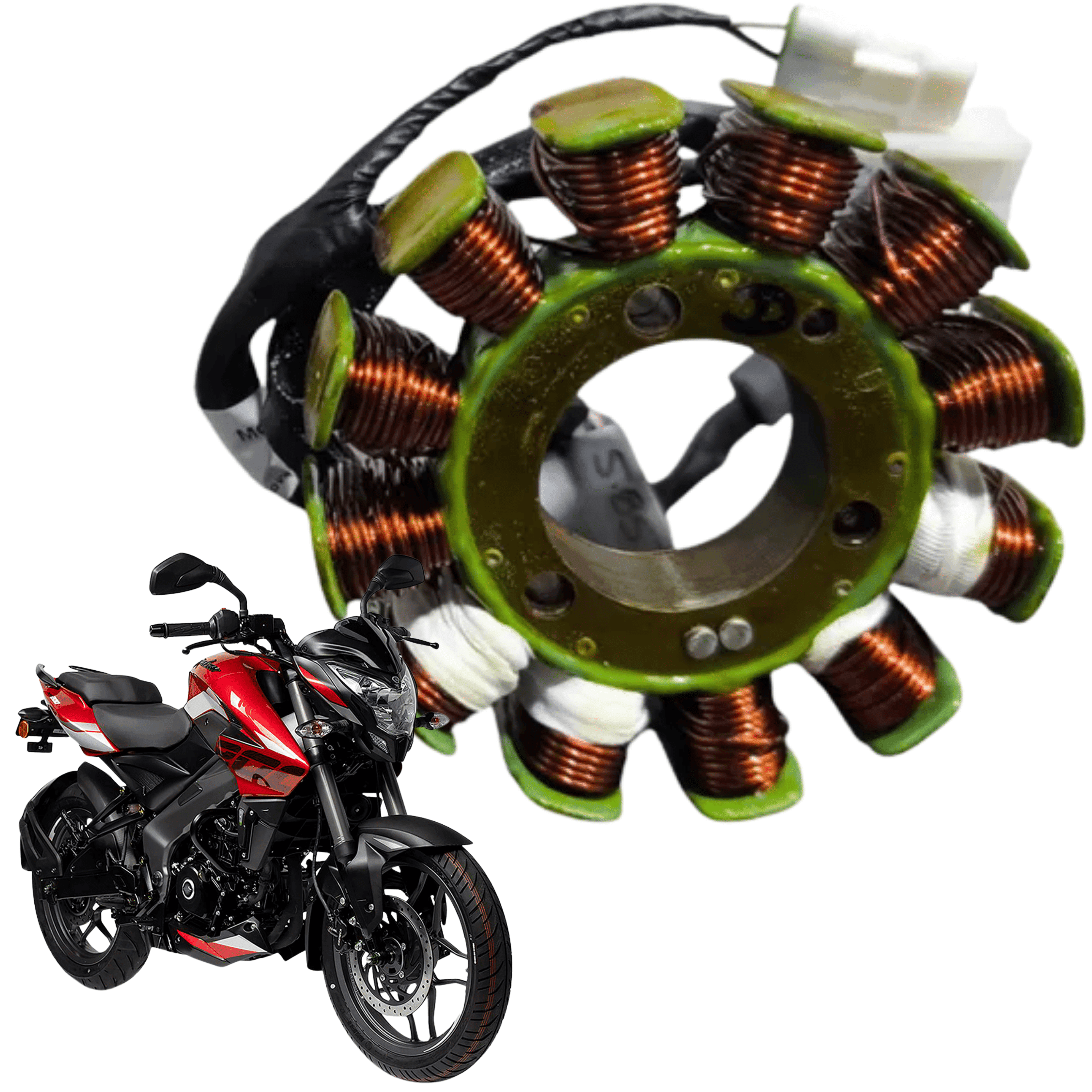 PLATO BOBINA VARROC PULSAR NS200 MOTO