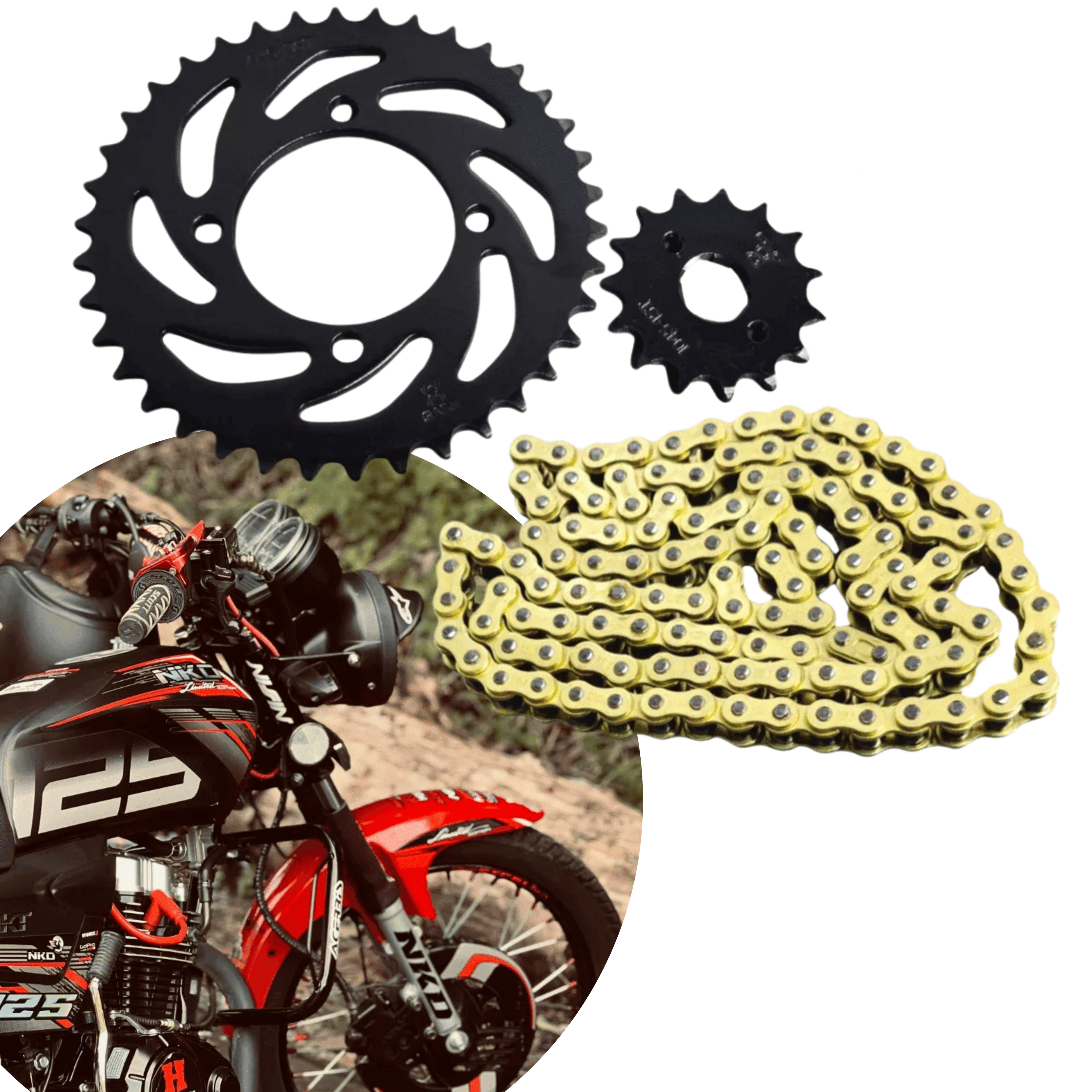 KIT ARRASTRE RACING NKD 125 COMBAT 125