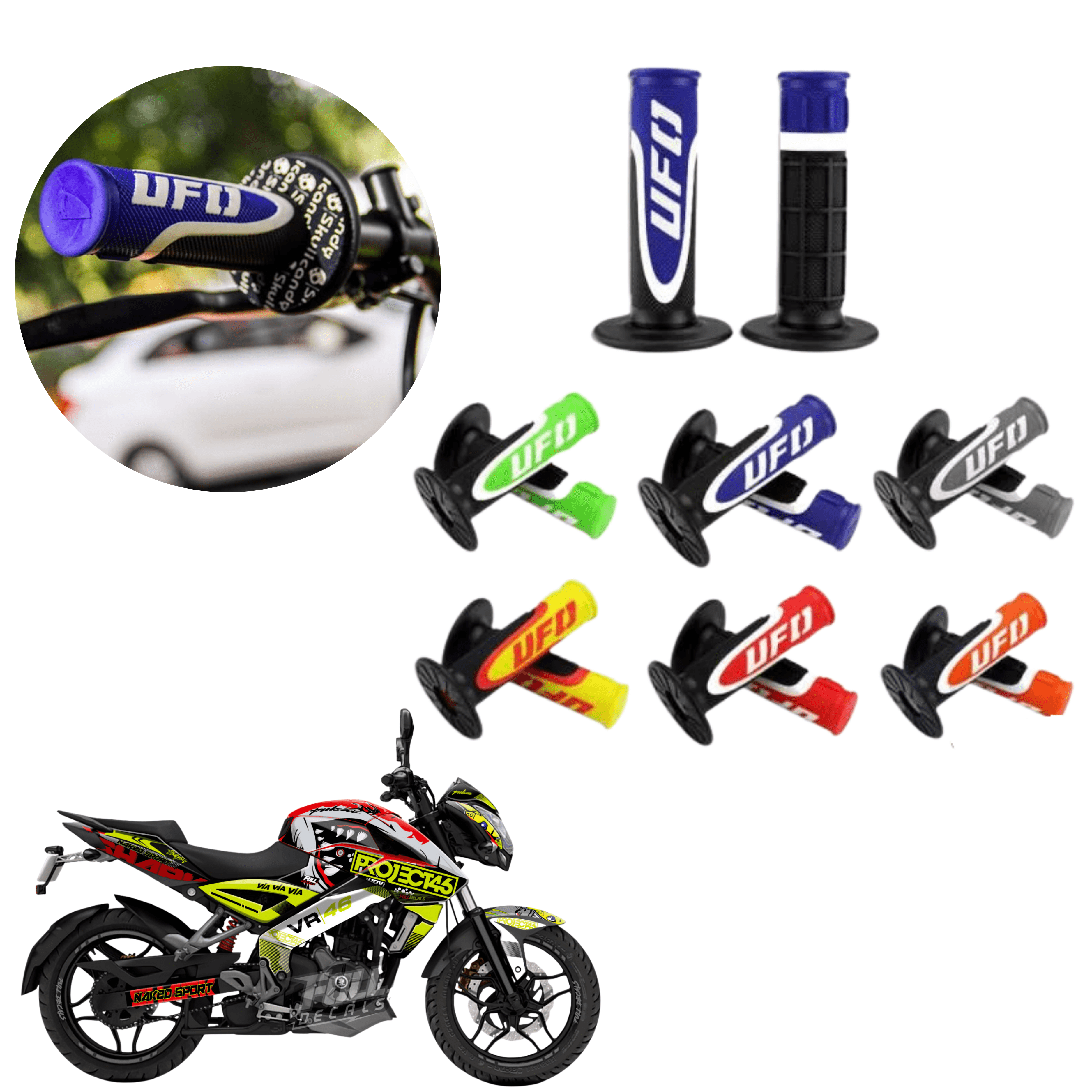 PUÑOS GRIPS MANGOS MANILARES UFO MOTOS