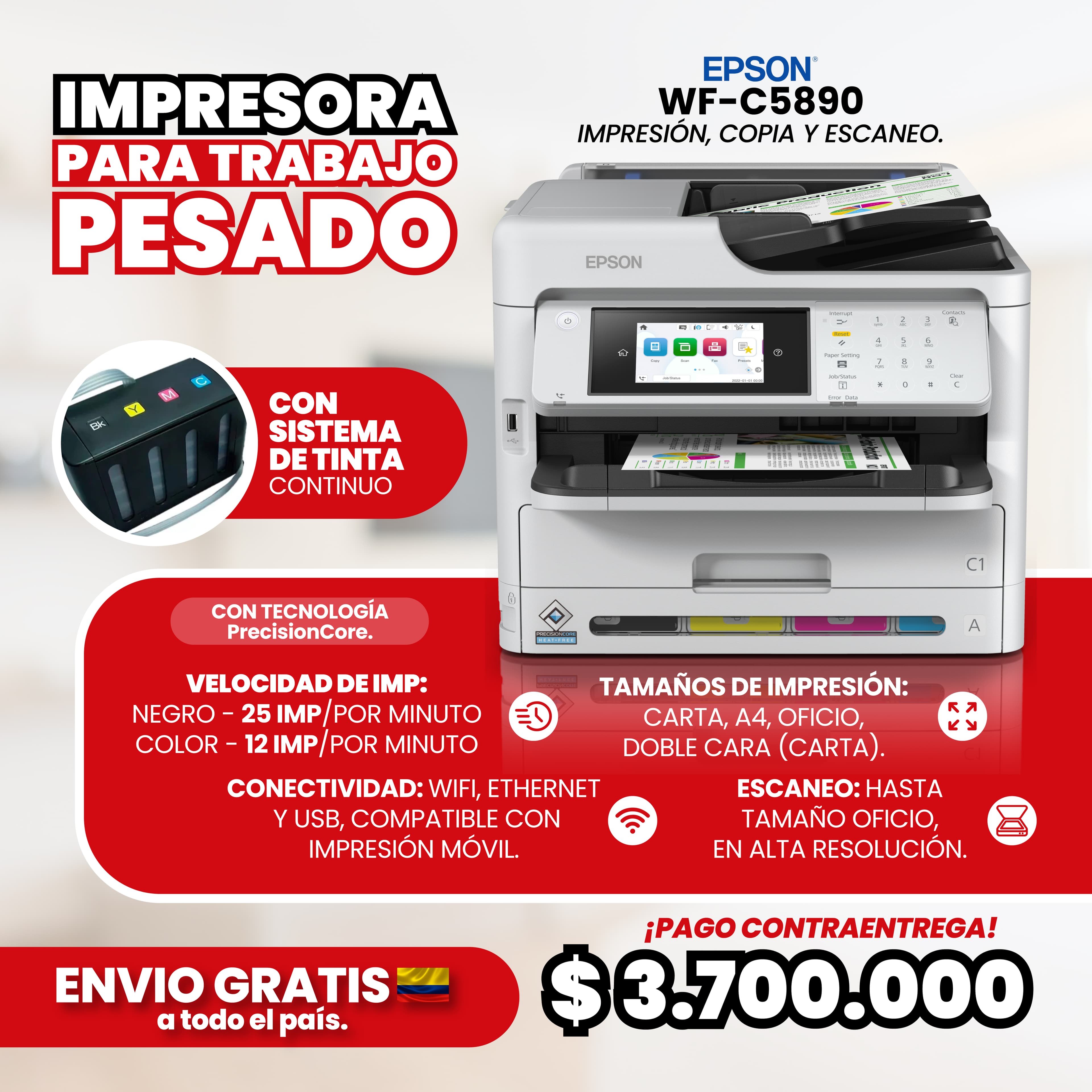 Impresora EPSON WF-C5890