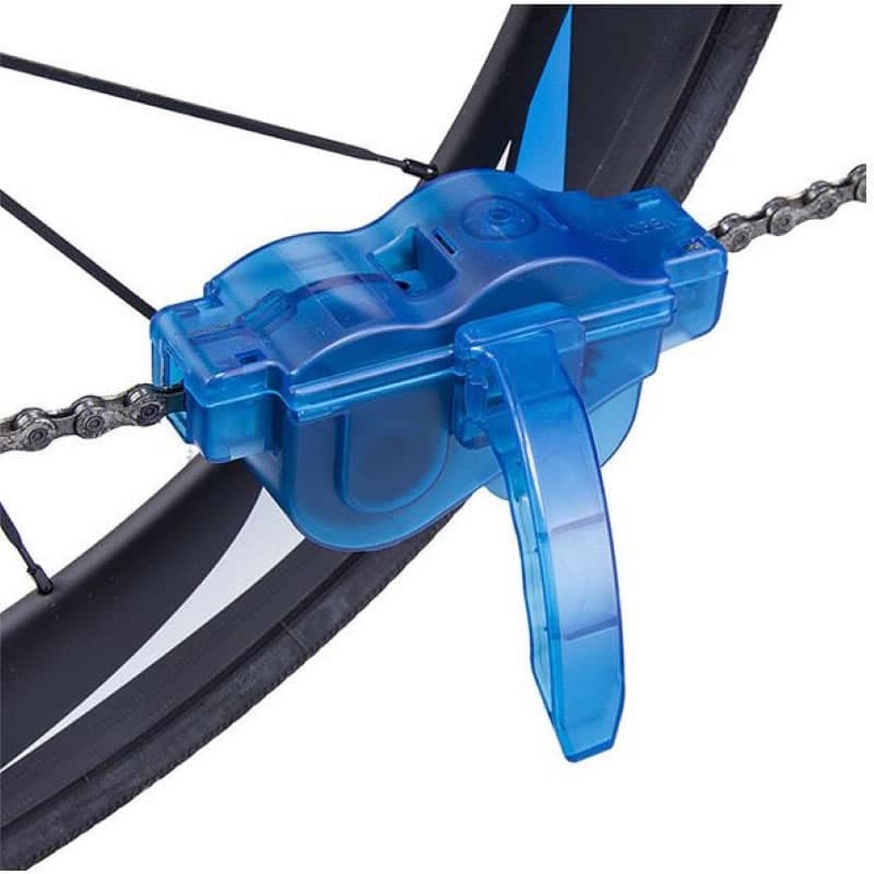 Maquina Limpia Cadena Azul Bicicleta