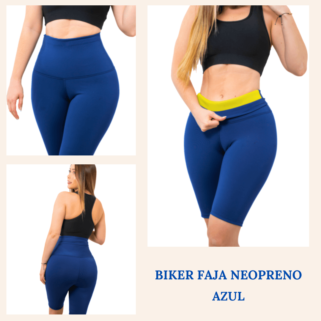 BIKER LEGGINS FAJA NEOPRENO AZUL