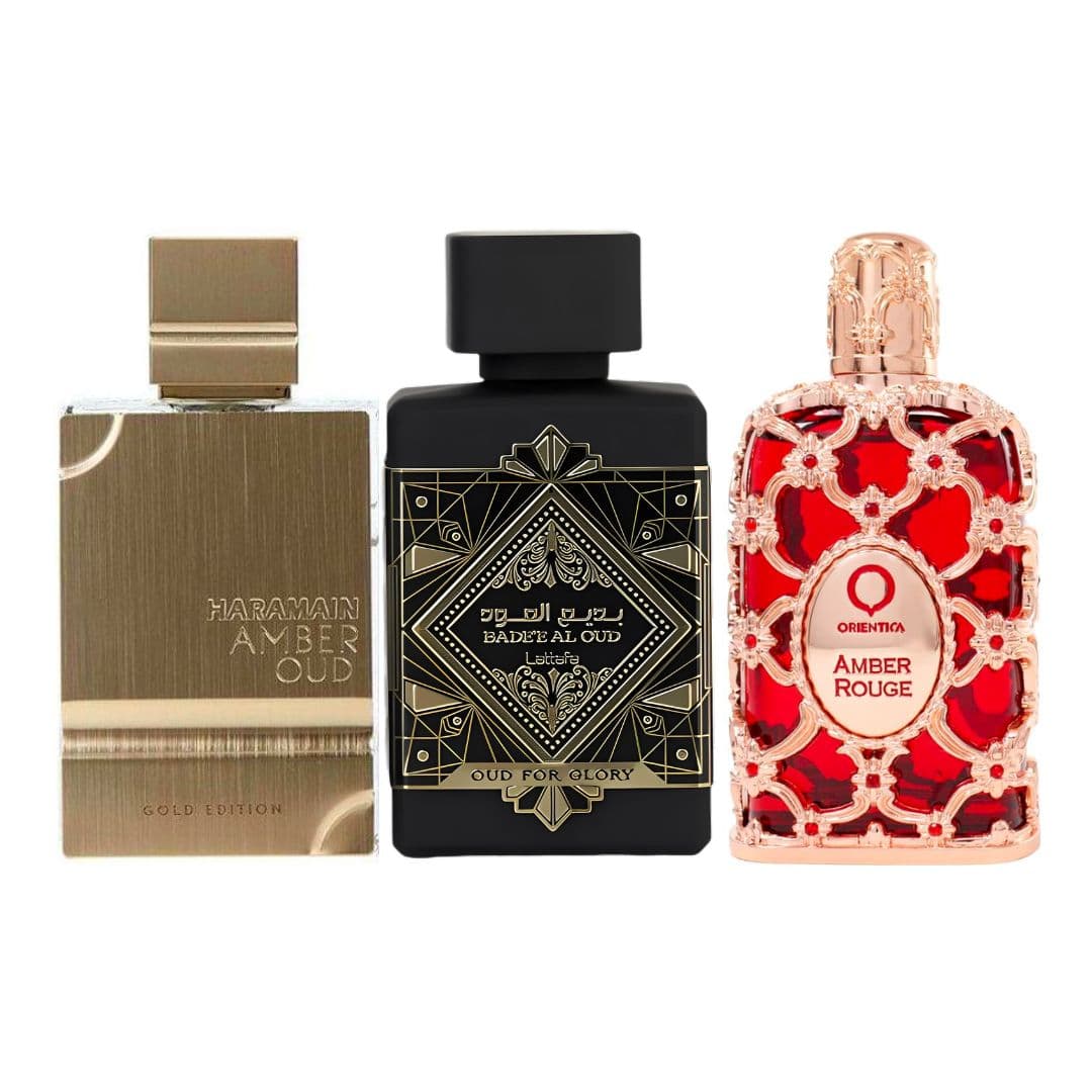 AMBER OUD+OUD GLORY + ROGUE ORIENTICA