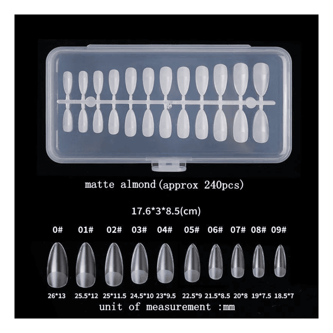 Set 240 Uñas Press On Nail Tips Varios T