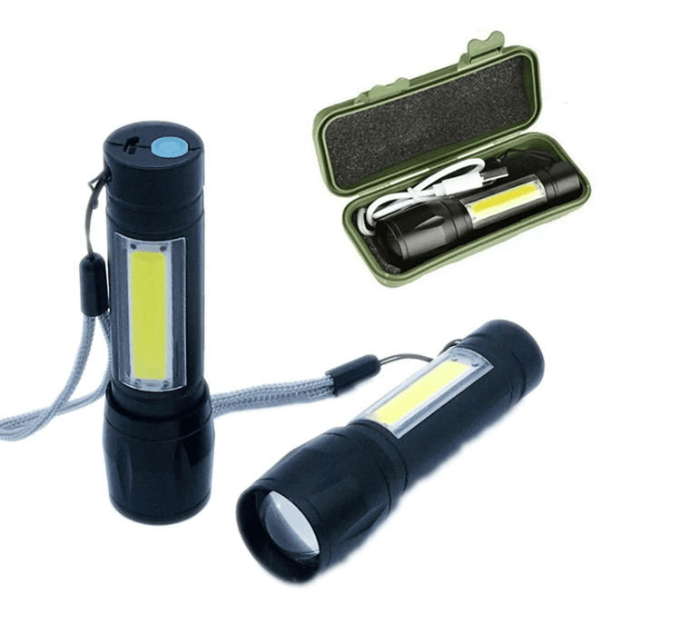 mini linterna led recargable luz zoom la