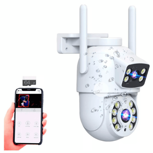 A052 CAMARA PTZ 2 LENTES BLANCA EXT WIFI