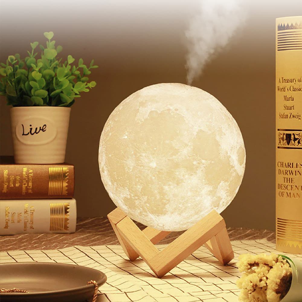 HUMIDIFICADOR Y LÁMPARA LUNA 1500 ML