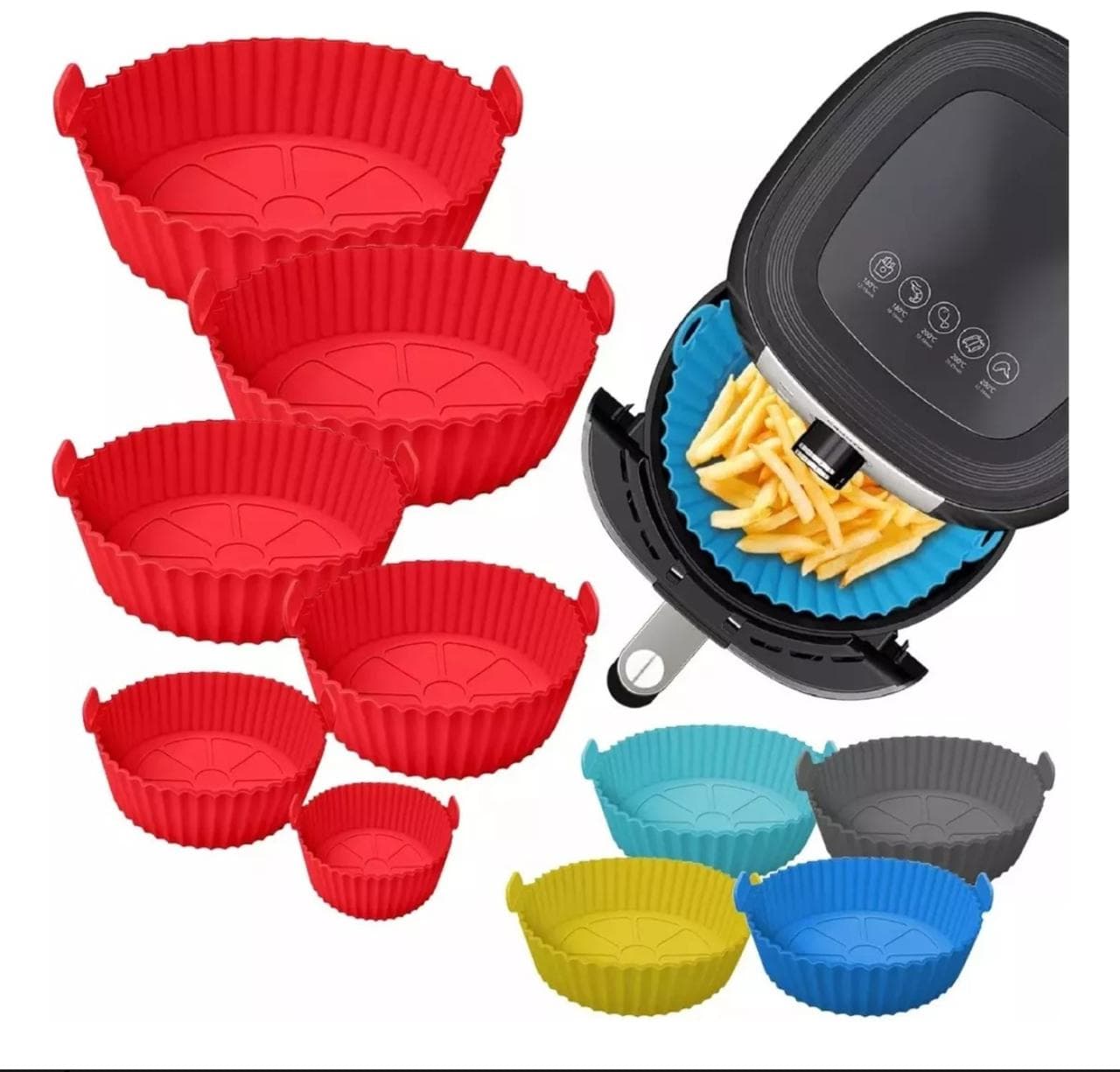 Kit Molde Protector De Silicona Airfryer