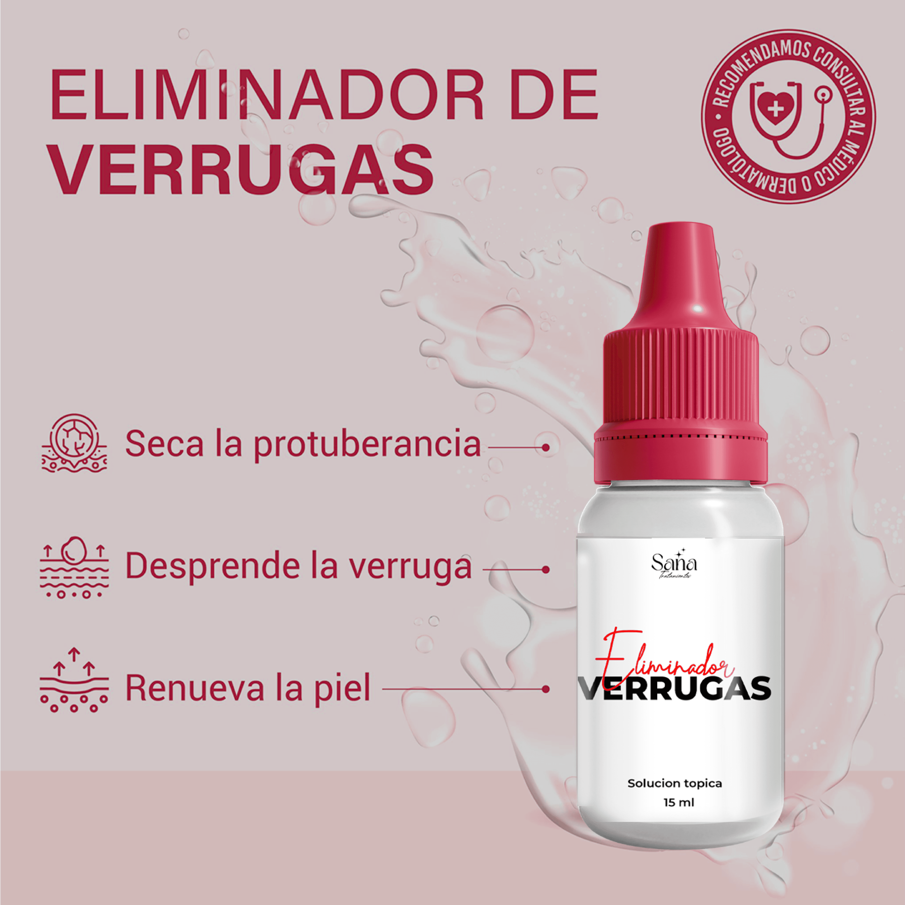 Eliminador de verruga x1