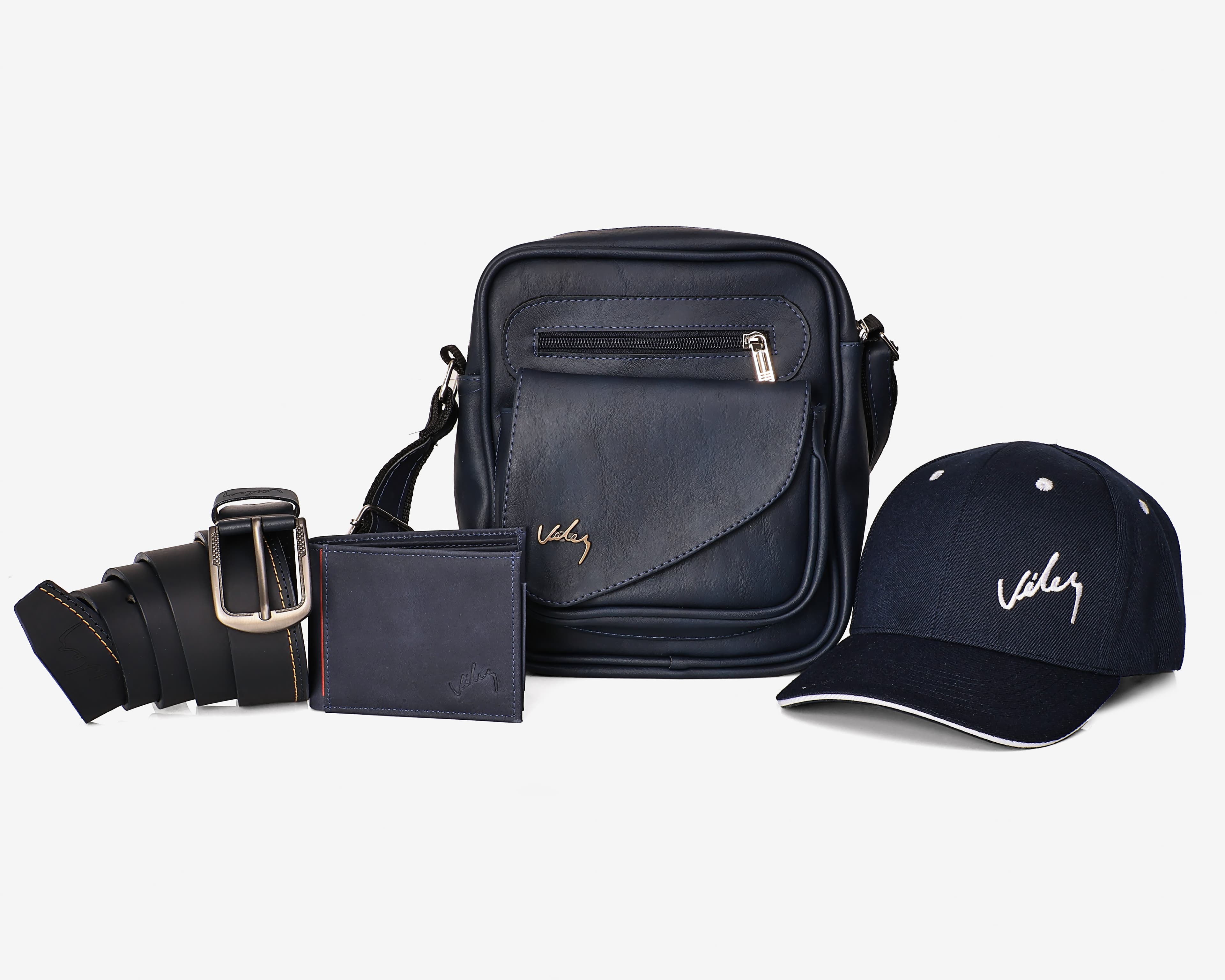 Kit Gorra Carriel 23 cm Correa Billetera