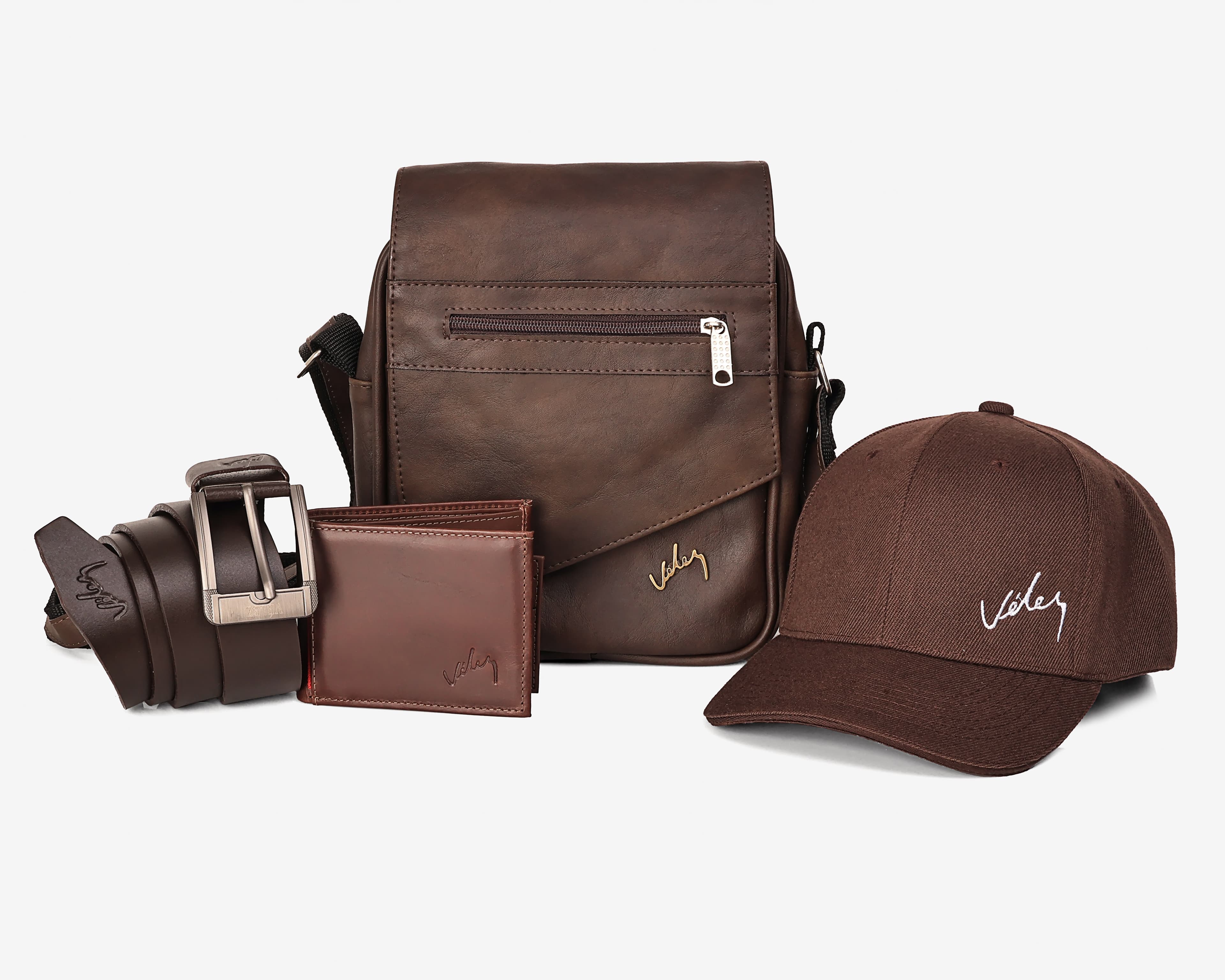 Kit GORRA Carriel 25 cm Correa Billetera