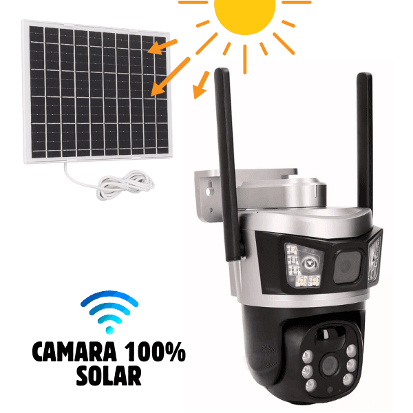 A214 CÁMARA SOLAR 2 LENTES WIFI PTZ 12MP