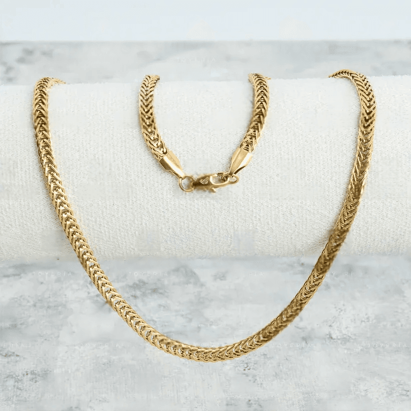 Cadena Escama - Oro Laminado 18k