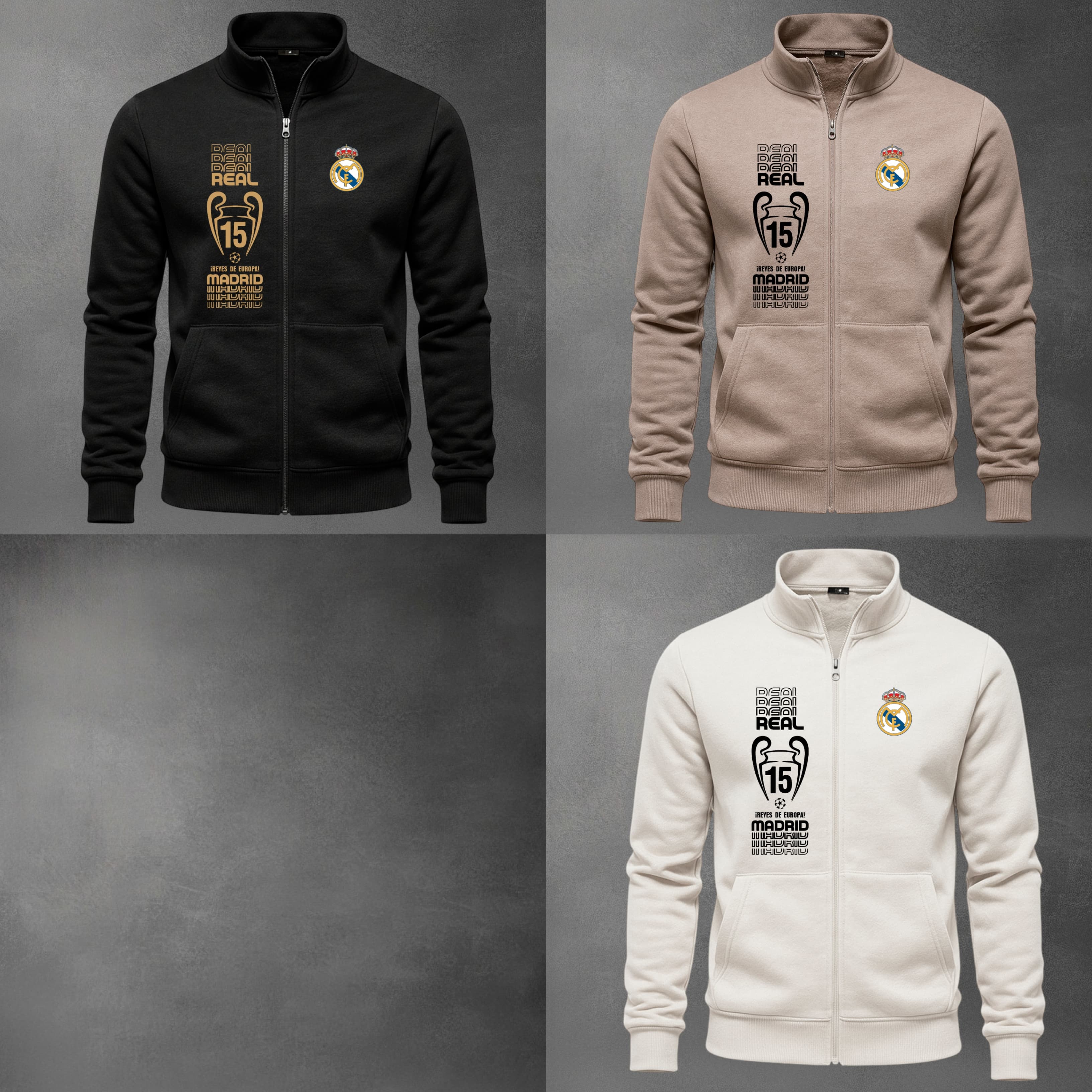 BUZO CUELLO ALTO REAL MADRID BORDADO