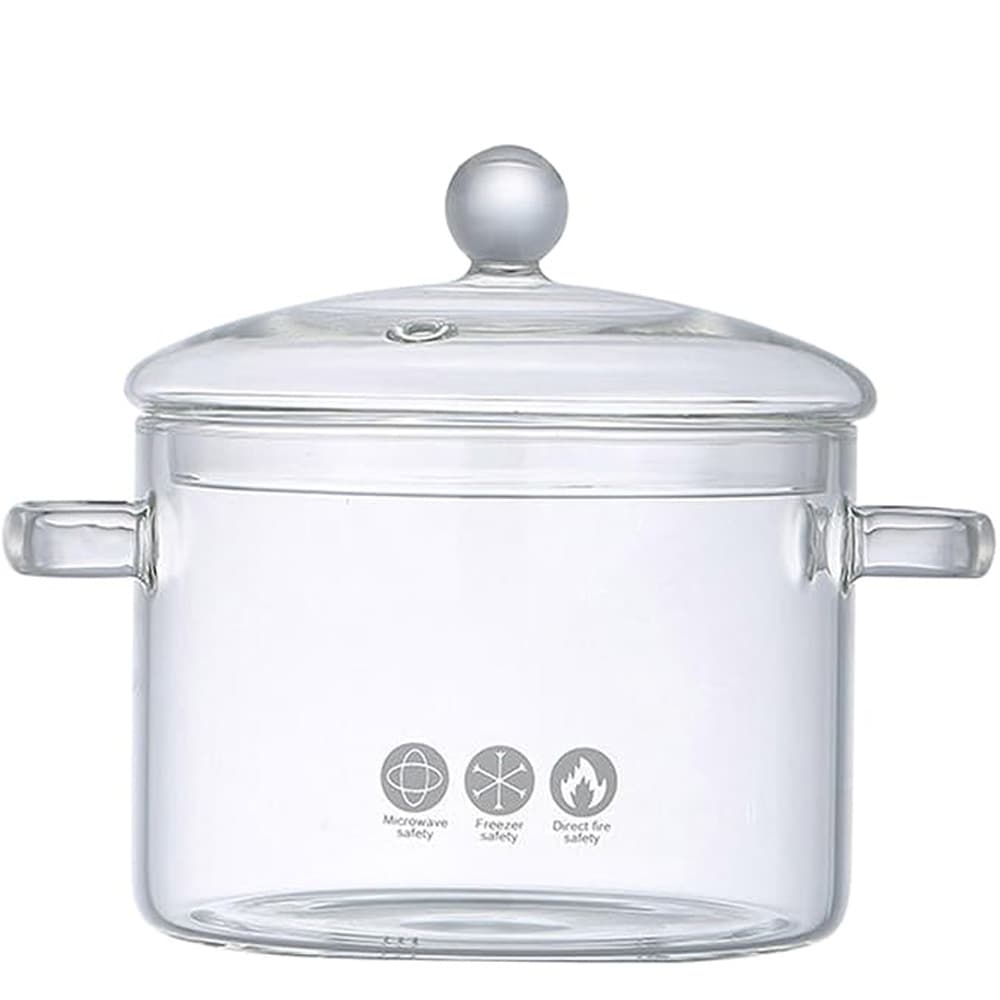 Olla Vidrio Tapa Transparente 1.5Lt