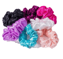 Scrunchies mediana en satén premium