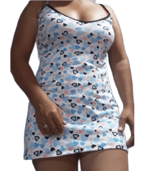 Pijama en Piel de Durazno Bata + Tanga