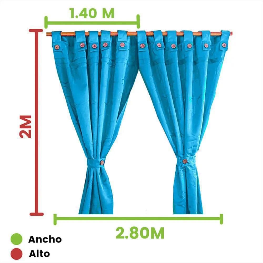 CORTINA EN JACQUARD 400 GRAMOS