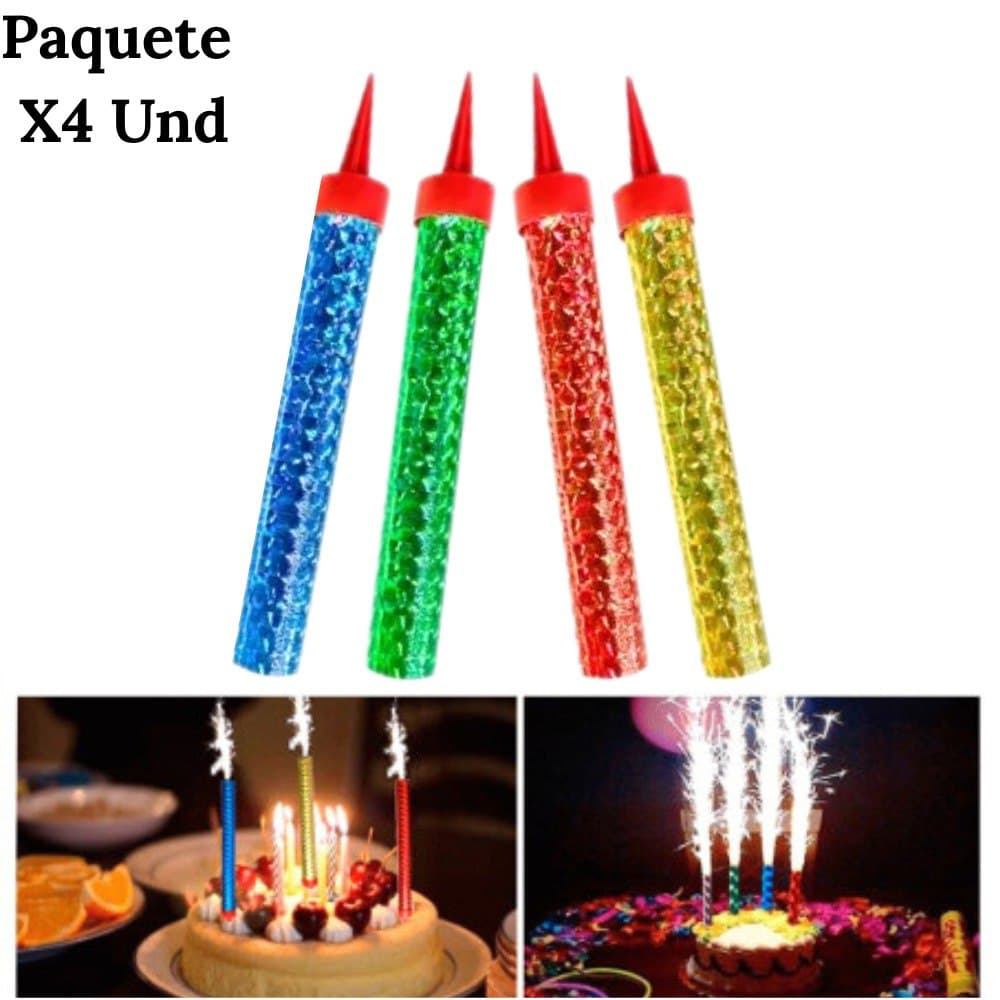 Paquete Velas Volcan Sin Humo X4 Unidade
