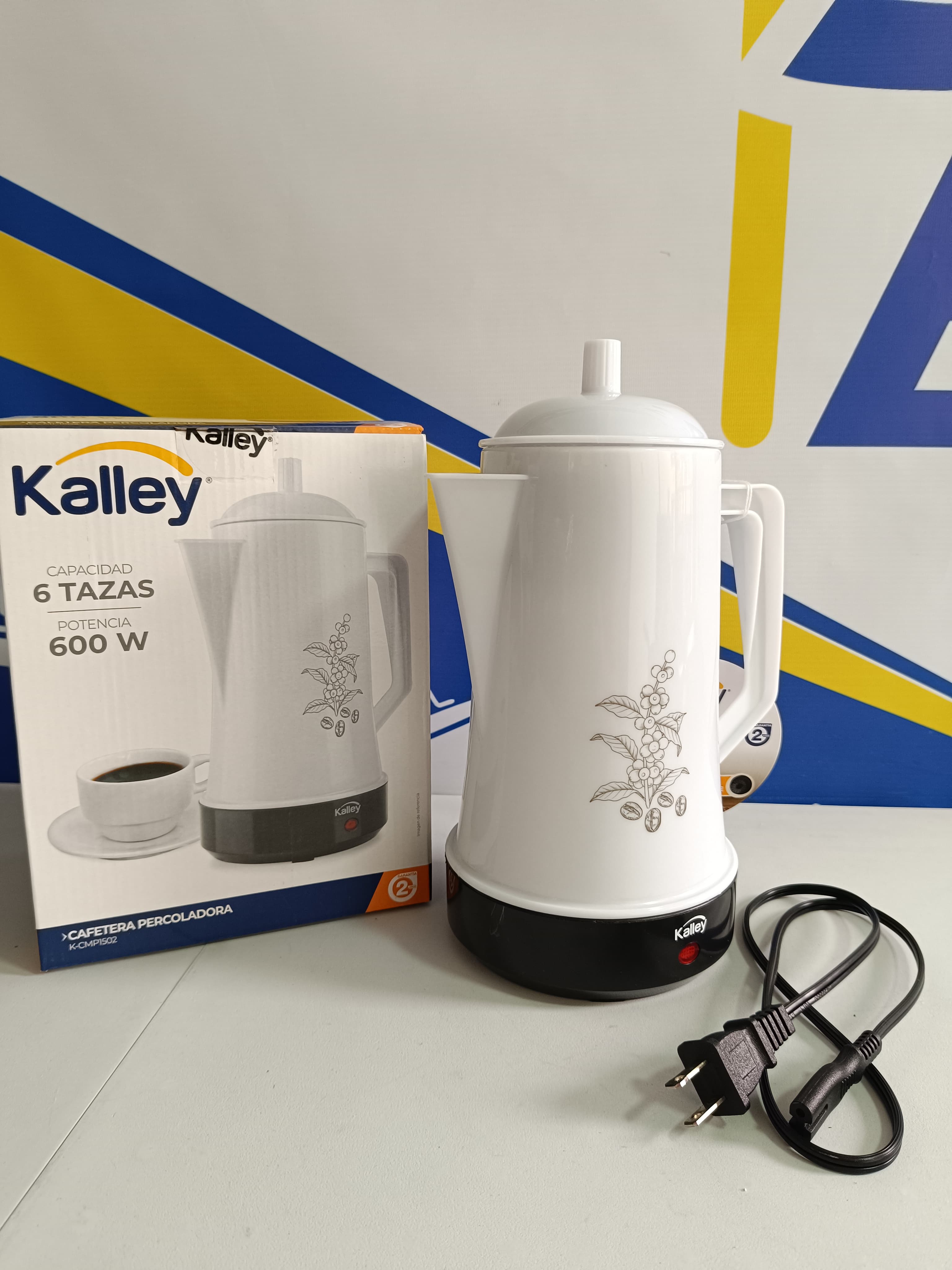 cafetera hervidor agua kalley 1.5litros
