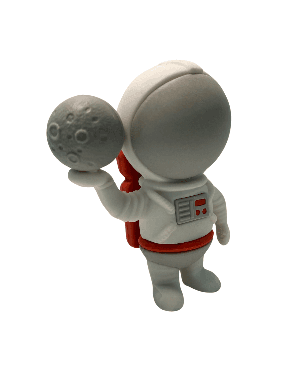 Borrador Astronauta Casco Gris