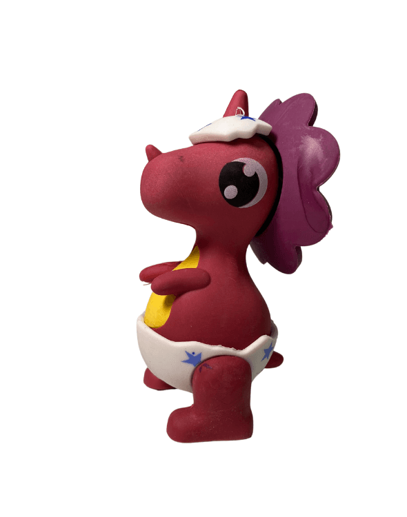 Borrador Dinosaurio Bebé Fucsia