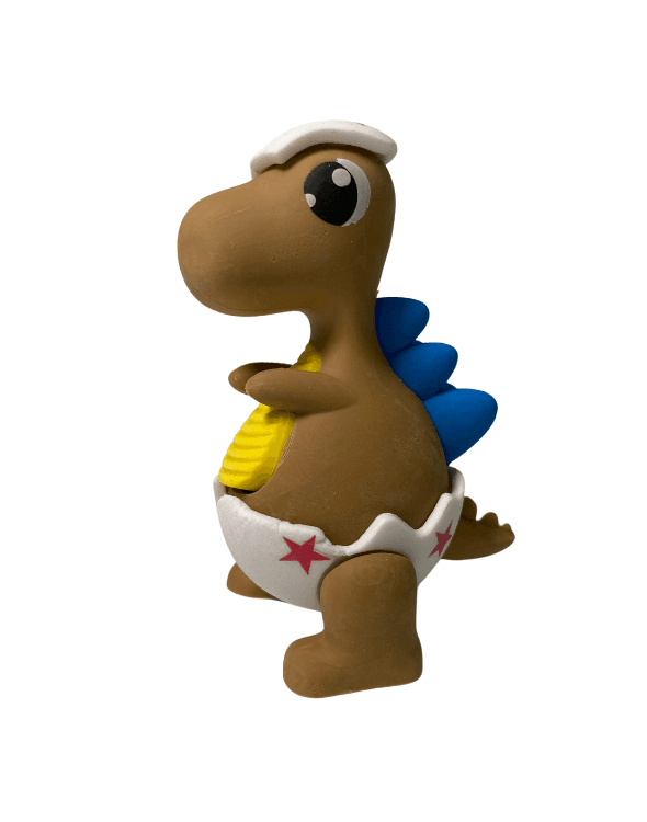 Borrador Dinosaurio Bebé Café