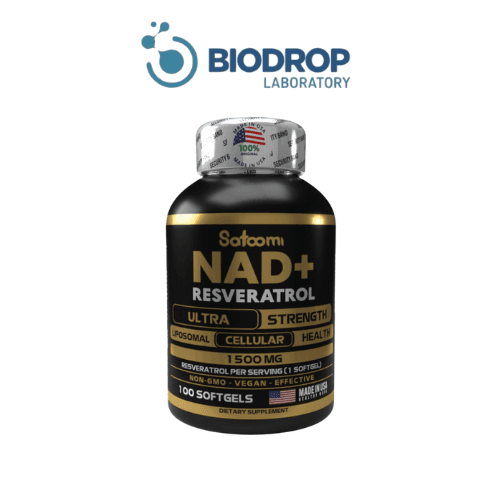 NAD + RESVERATROL 1500 MG - 100 SOFTGELS