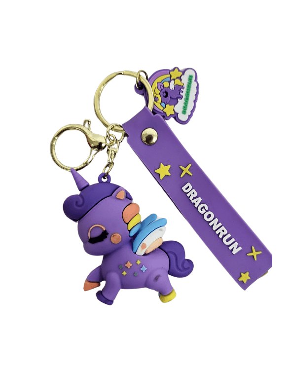 Llavero Unicornio Violeta