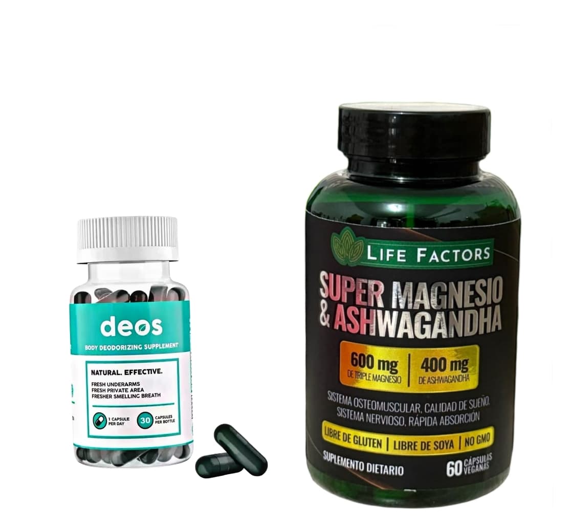 Deos + súper magnesio y ashawadnha