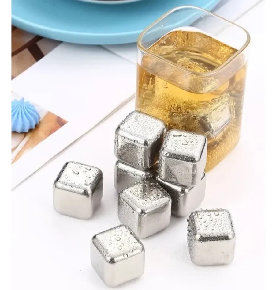 Cubos de Hielo en Acero Set X8