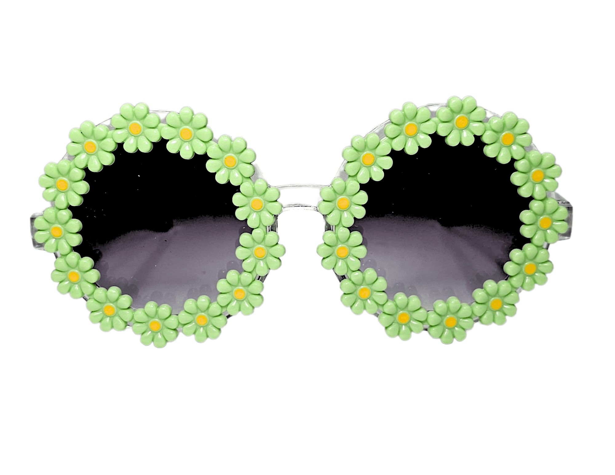 Gafas Borde de Flor Verde